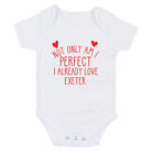 Exeter Perfect I already love Baby grow body suit or One Size Bib