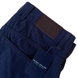 Peter Millar Crown Crafted Devlin 5 Pocket Pants Navy Size 32x34 $245 - Picture 1 of 11