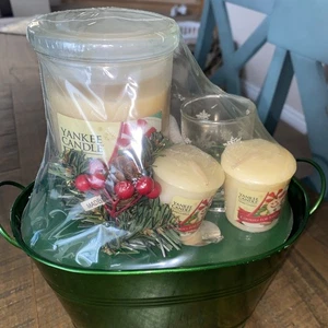 NEW Yankee Candle Cookies For Santa 3 Candle Set - Picture 1 of 9