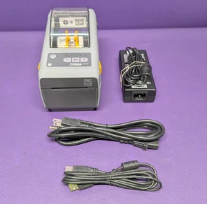 Zebra ZD410 Thermal Label Printer Ethernet USB Bluetooth ZD41023-D01E00EZ - Picture 1 of 9