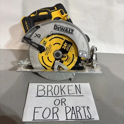 BROKEN DEWALT DCS570 20V Max XR Brushless 7-1/4" Circular Saw #1142 - Image 1 of 4