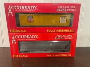 Accuready (4)Assorted Boxcars HO Scale - Picture 1 of 3