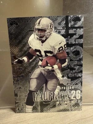 NAPOLEON KAUFMAN 2000 Upper Deck Black Diamond Football Card #84 Oakland Raiders - Image 1 of 2
