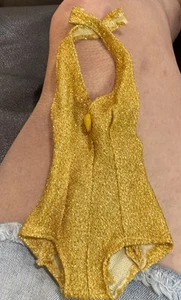 1970's IDEAL Tiffany Taylor Doll Gold Bodysuit, Swimsuit w/Original Tag - Picture 1 of 6