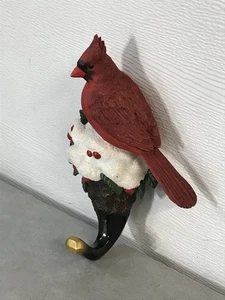 3D Resin Cardinal Bird Christmas Wall Decoration Hook 8 1/2” - Excellent! - Picture 1 of 7