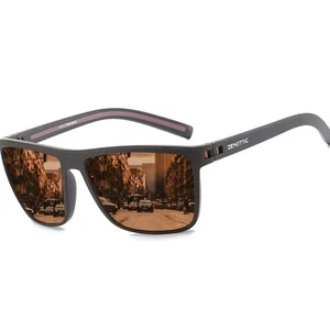 Polarisierte Sonnenbrille für Herren leichtes TR90 Gestell UV400 Schutz eckig Sonne - Bild 1 von 11