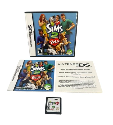 The Sims 2: Pets (Nintendo DS, 2006) Game  CIB Complete Tested, Working. - Image 1 of 4