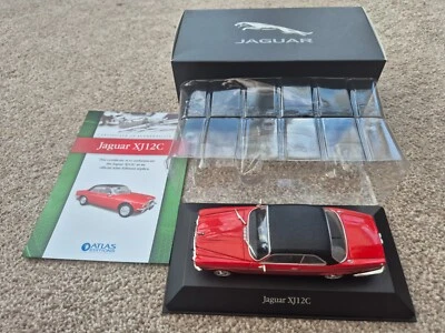 Atlas Edizioni 1/43 Jaguar XJ12C Rosso Pressofuso Auto Classica Jag Collezione - Immagine 1 di 4