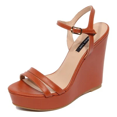 G1900 Sandalo Donna PATRIZIA PEPE Cuero Marrón Sandalia Mujer Foto 1 de 4