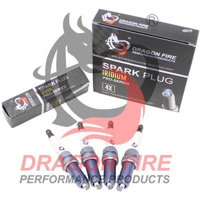 DRAGON FIRE PERFORMANCE IRIDIUM Spark Plug Set for Nissan 07-19 Altima Sentra L4 - Image 1 of 4