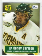 2008-09 Vermont Catamounts Corey Carlson