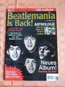 1996 Beatlemania Is Back! Nr.1 mit Doppelseitigem Poster / Anthologie Bill Harry - Bild 1 von 3