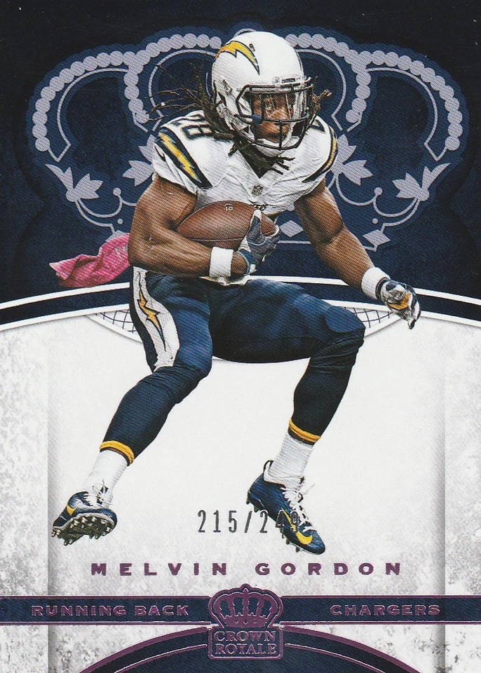 Melvin Gordon Chargers 2017 Crown Royale SP 215/249 - Image 1 of 1