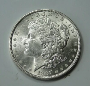 1887 MORGAN SILVER DOLLAR - Picture 1 of 2