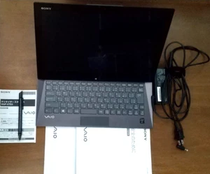 VAIO Duo 13 SVD1323A1J Core i5 4200U Black No Box Used from Japan - Picture 1 of 3