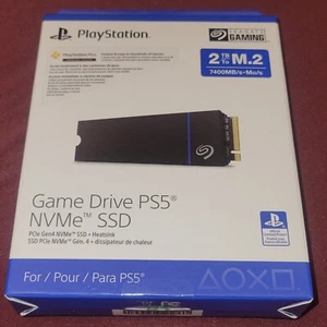 SEAGATE - 2TB M.2 - Game Drive for PS5 - PCIe Gen4 NVMe SSD + Heatsink - NEW - Afbeelding 1 van 3