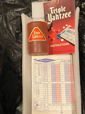 1975 Vintage Triple Yahtzee Replacement Parts *Incomplete/Pre-Owned/No Box*  x1 - Image 1 of 4