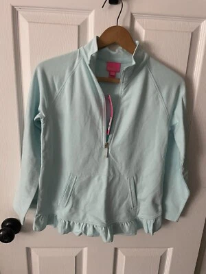 Lilly Pulitzer Mini Killian Popover Nuevo con Etiquetas Niñas Talla XL 12-14 Azul Susurro Foto 1 de 4