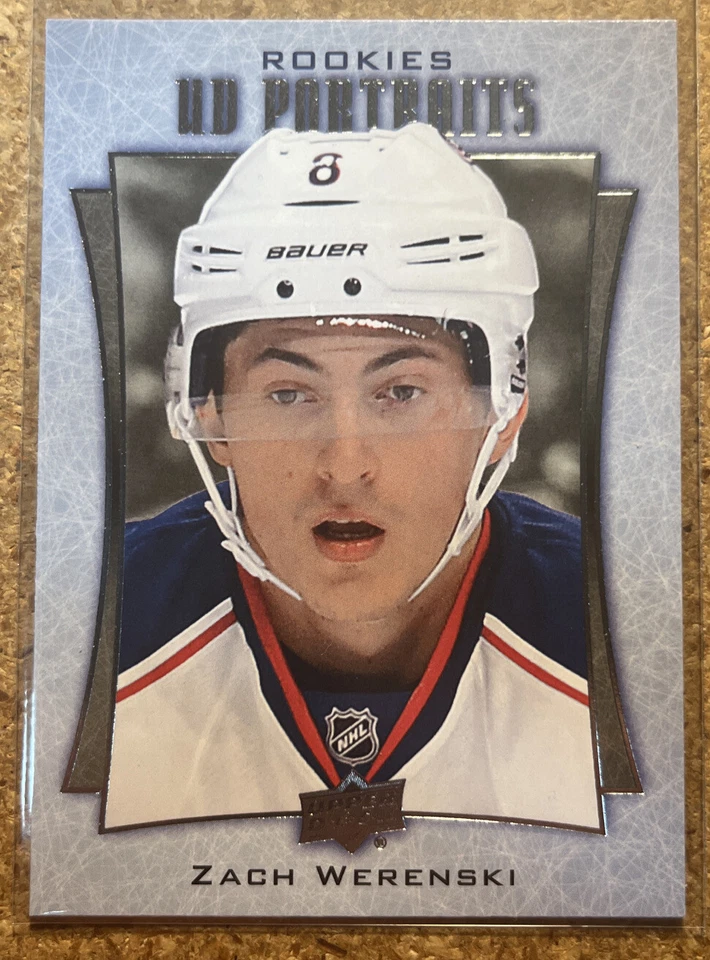 2016-17 Upper Deck UD Portraits Zach Werenski #P-89 RC Rookie Blue Jackets - Image 1 of 2