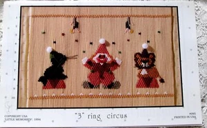 ~ LITTLE MEMORIES 3 RING CIRCUS HEIRLOOM SEWING SMOCKING DESIGN PLATE CUTE! ~ - Picture 1 of 1