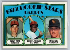 1972 TOPPS BASEBALL #457 SAN DIEGO PADRES FAST,  IVIE NM BLAZER!!