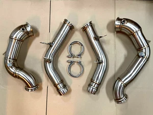 Downpipe Mercedes Benz E63 AMG W213 S213 M177 E63S Edelstahl Benz 76mm Edelstahl - Bild 1 von 2