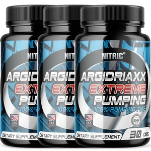 Argidriaxx Extreme Pumping - Muskelaufbau Kapsel - Fatburner - Testoplex 3er - Bild 1 von 3