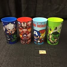 Marvel Avengers Mini Heroes Set of 4 Beverage Cups 16oz.