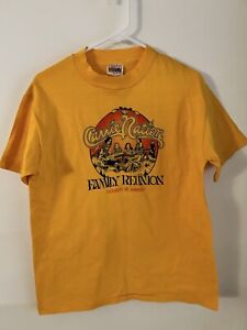 Vintage 1981 Rare Carrie Nation Family Reunion T Shirt Large Band Tee Drinking