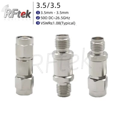 Precision 3.5mm To 3.5mm Male Female 26GHz RF Microwave Connector Test Adapter - Image 1 of 4