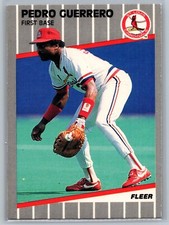 1989 Fleer #451 - Pedro Guerrero - St. Louis Cardinals