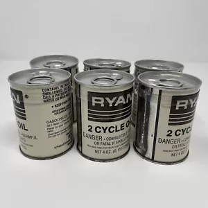 Vintage Ryan 2 Zyklen Öl 6 Stück je 4 Unzen - Bild 1 von 1
