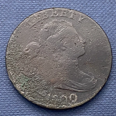 1800 Draped Bust Large Cent 1c Circulated #44353 Cover