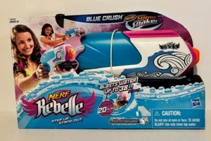 Nerf Rebelle Super Soaker Blue Crush Water Squirt Toy NEW - Picture 1 of 2