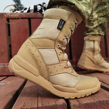 Zipper  Ultrallight Outdoor Climbing Shoes Tactical Training Army Boots Summer