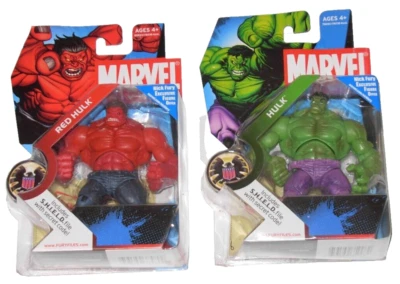 Figuras de acción Marvel Universe Red Hulk #028 y Green Hulk #13 nuevas Foto 1 de 2