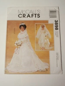 McCalls 3898 20th Century Bridal Clothing for 11.5” Doll Pattern UNCUT - Picture 1 of 3