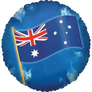 Round Australian Flag Foil Balloon 45cm (18") Aussie Australia Day Decorations - Picture 1 of 2