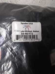 Spyder USA Black Youth Medium Tee - Picture 1 of 5