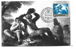 Maximum Card Spain 1958 Painting - Picture 1 of 2