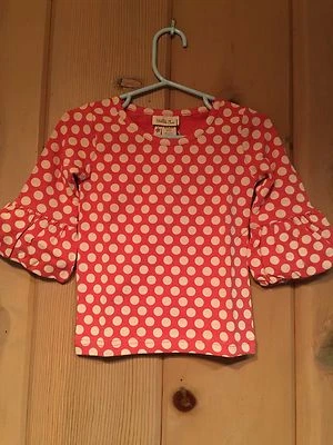 NUEVO CON ETIQUETAS MATILDA JANE Secret Fields HOLLY BERRY Camiseta Puffer Punto Rojo 18m Niña Foto 1 de 4