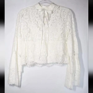 New Robert Rodriguez Lace Top Size Small Cottagecore Fairy Prairie Lolita Boho - Picture 1 of 11