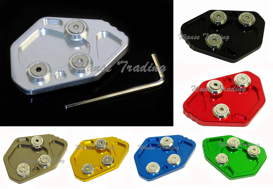 Almohadilla de placa de ampliación de soporte lateral para pie para BMW K1200R K1200S K1300R K1300S Foto 1 de 1