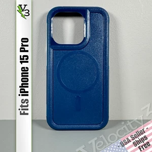 Case for iPhone 15 Pro - Sapphire Blue | Dual Layer | Magnetic | Strong & Secure - Picture 1 of 13
