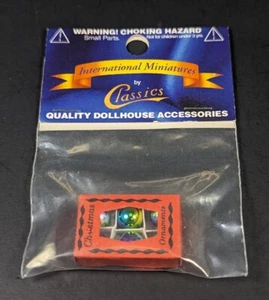 Miniature Dollhouse Christmas Ornaments 6-Pack in Red Box Doll Toy Decor (NOS!) - Picture 1 of 9