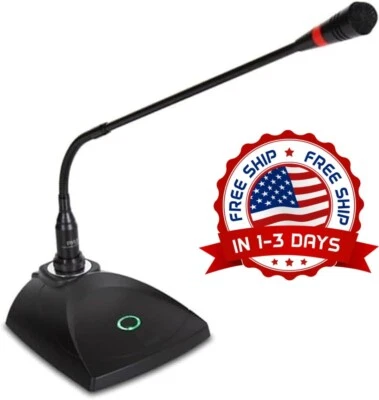 Sistema de micrófono con cuello de cisne y cable de sonido XLR a 1/4'' NUEVO US - Image 1 of 4