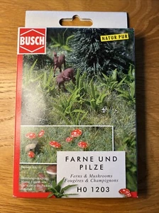 Busch HO 1203 - Ferns & Mushrooms Kit For Model Railway Scenery / Diorama BNIP - Picture 1 of 2