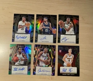 2023-24 Select Basketball Auto (6) Lot, Exum/25, Archibald, Premium Hoops Auto - Picture 1 of 6