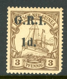 Germany 1900 New Britain 3pf Brown First Setting Scott #1 Mint S547 - Picture 1 of 6