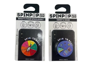 SpinPop Game On! What’s Your Spice Level & Sweet & Sour 2 Pop Phone Holders Game - Photo 1 sur 4
